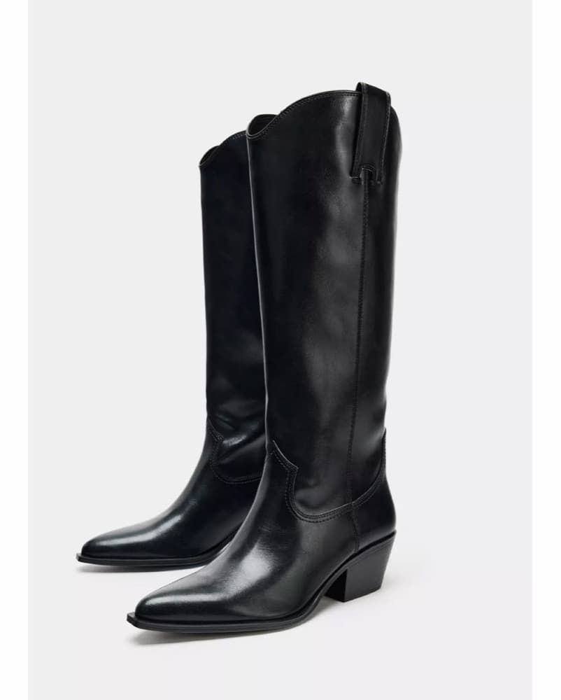 Black Cowboy Boots  - Image 1