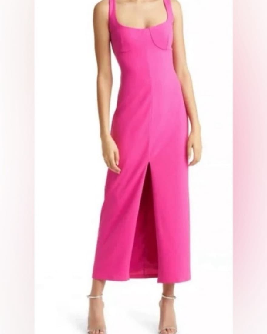 WAYF Ankle Legth Faux Corset Dress - Image 2