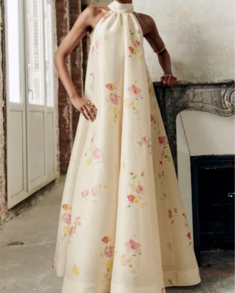 Romantic Floral Maxi Dress - Image 1