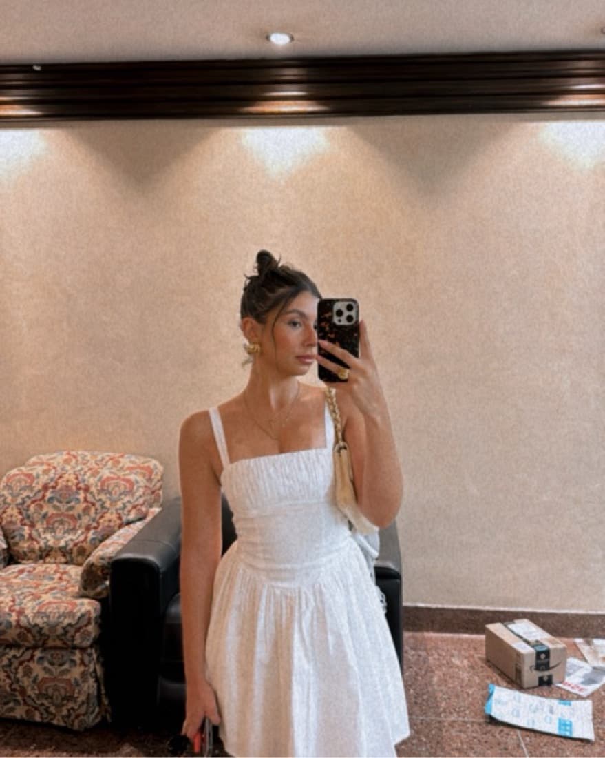 White Mini Dress - Image 2