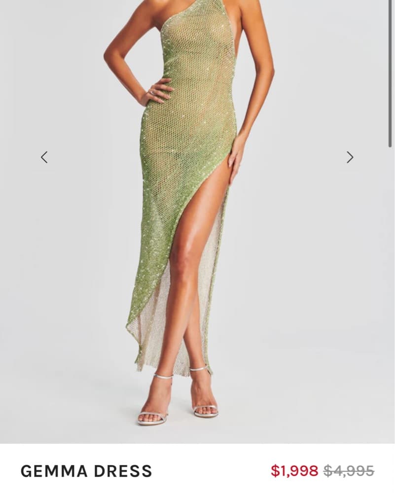 Retrofete Green May Mashiah Gown - Image 3