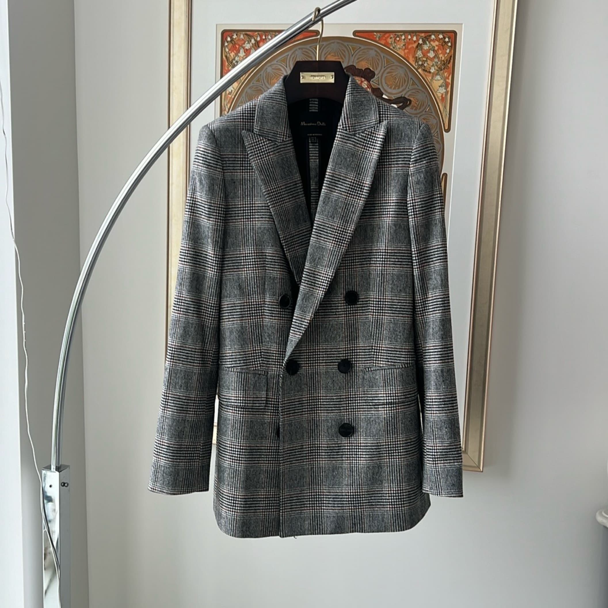 Massimo Dutti Prince Of Wales Blazer - Image 1