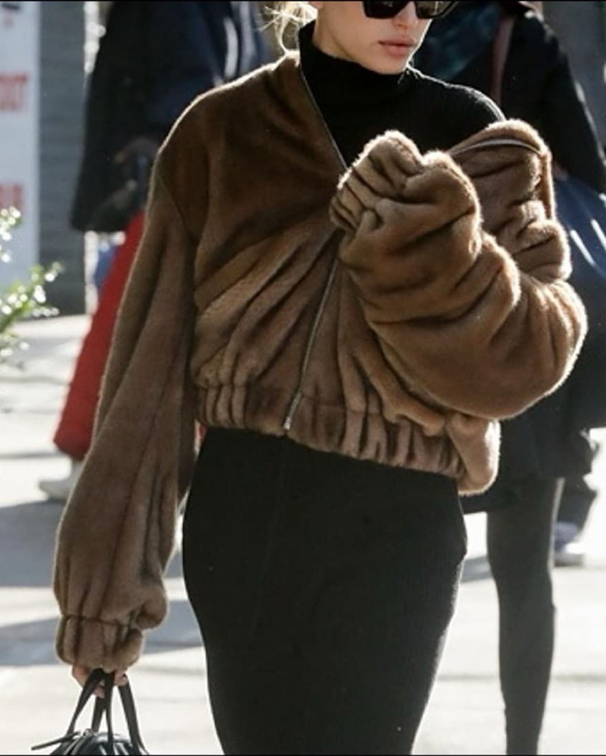 Helmut Lang Black Faux Fur Hoodie! - Image 1