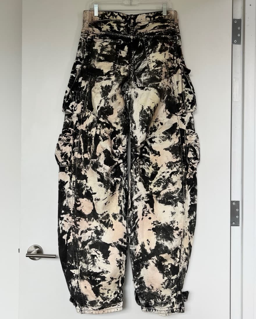 The Attico Fern Black Abstract Camo Pant - Image 6