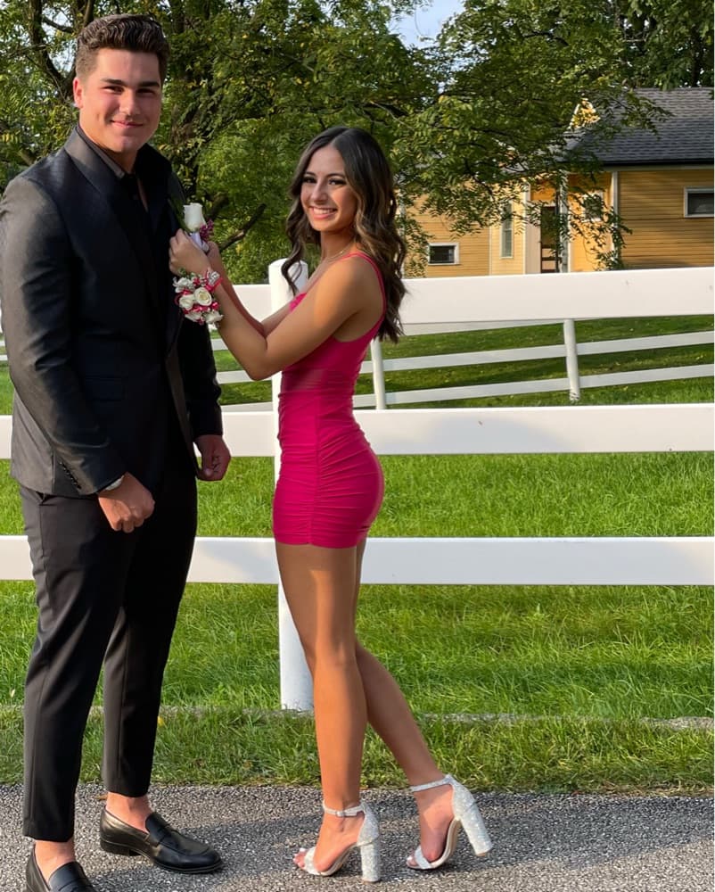 Pink Mini Revolve Dress - Image 3