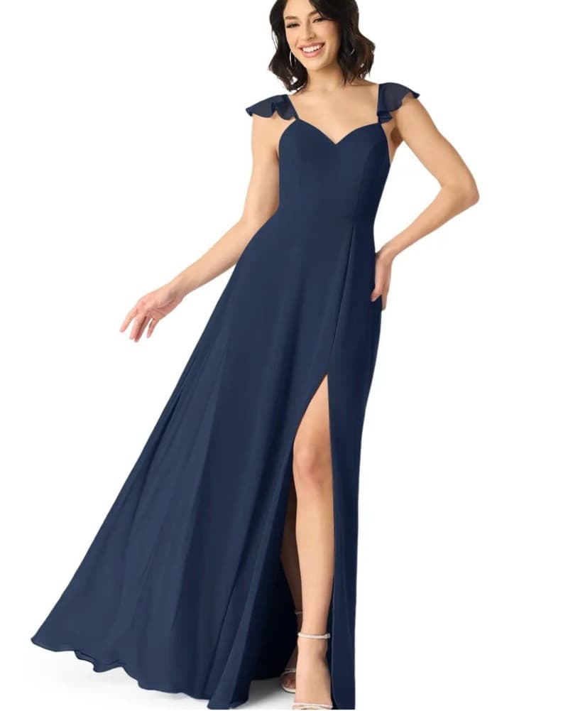 Dark Navy Bridesmaid Dress - Image 2