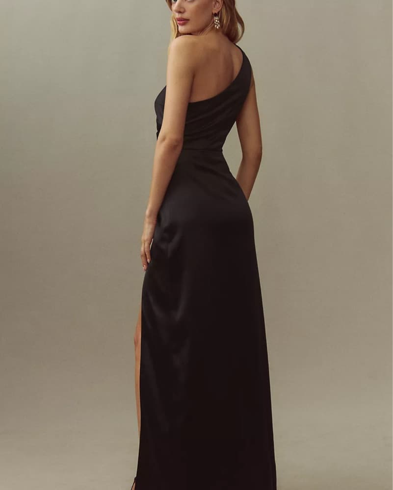 One Shoulder Black Dress  - Image 1