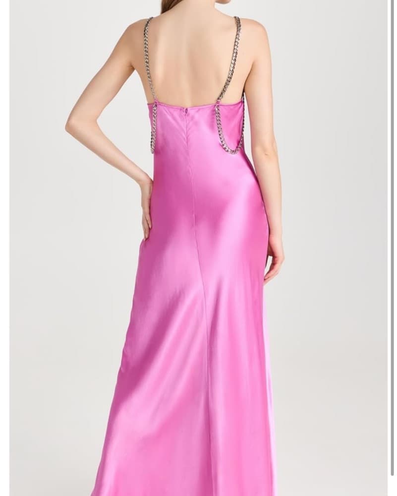 L’agence Pink Satin Majesty Gown XS - Image 5