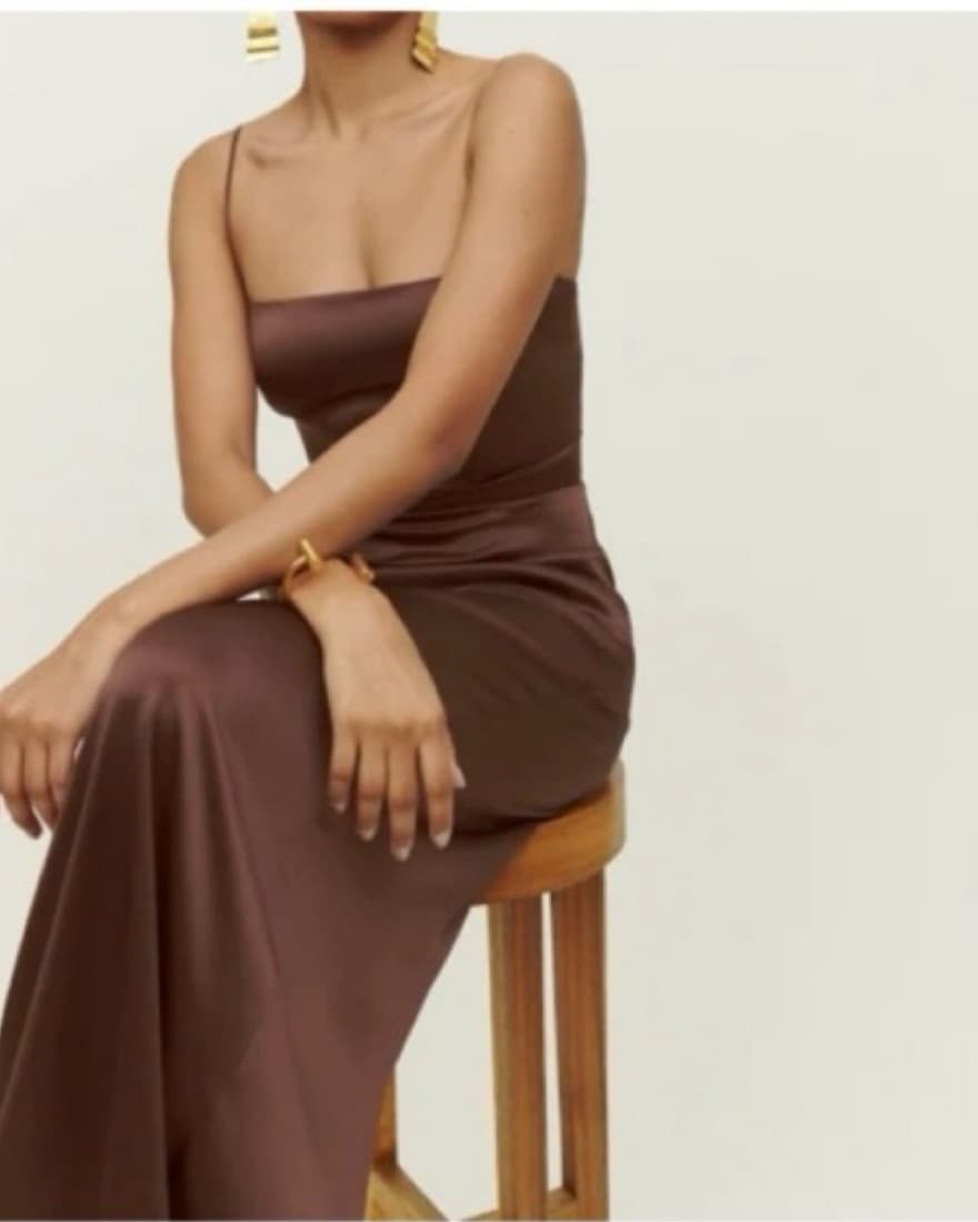 Reformation Brown Slip Dress - Image 1