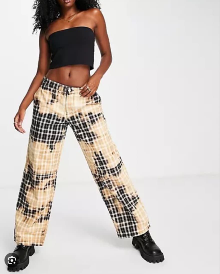 ASOS boyfriend Utility Checkered Pant - Image 1