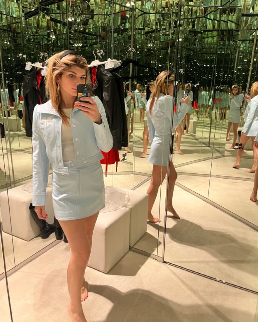 Courreges Re Edition  blue Vinyl jacket - Image 3