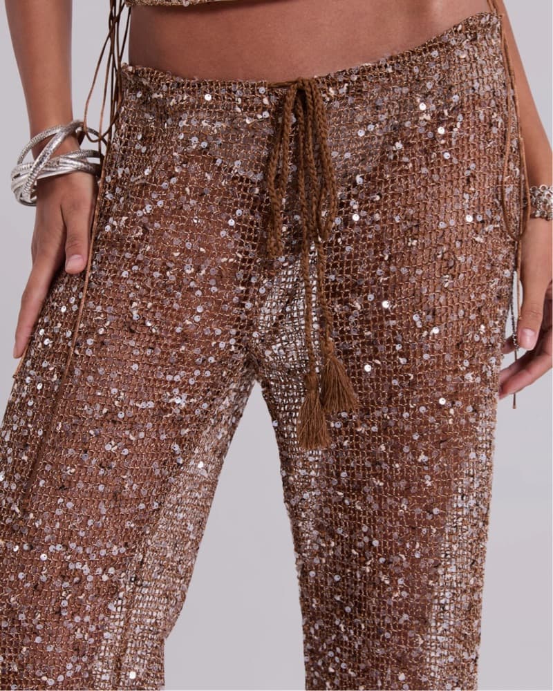  Jaded London Sequin Knit Corset Set - Image 2