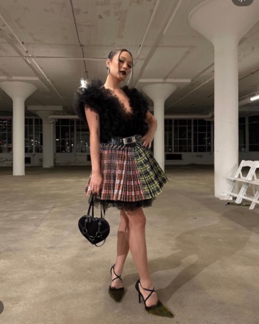Chopova Lowena Plaid Skirt - Image 1