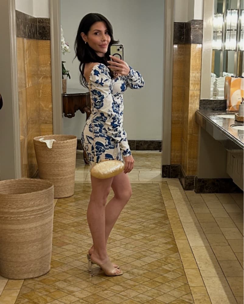 White And blue Dress - Image 2