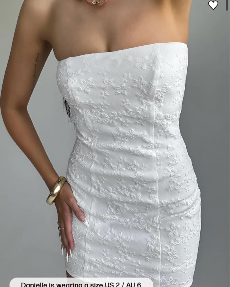 Princess Polly Anja White Mini Dress - Image 1