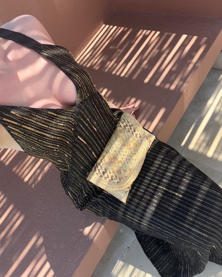 Zara Black Sequin Dress - Image 1