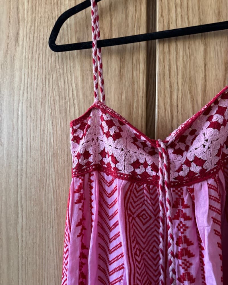 Pink And Red Maxi Dress - Image 4