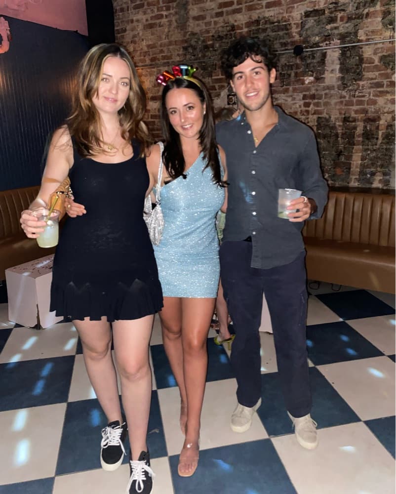 Revolve Blue Sparkle Mini Dress - Image 3