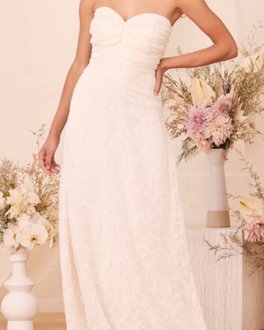 Lulu’s Bridal-Style Cream Maxi Gown 💚 - Image 2