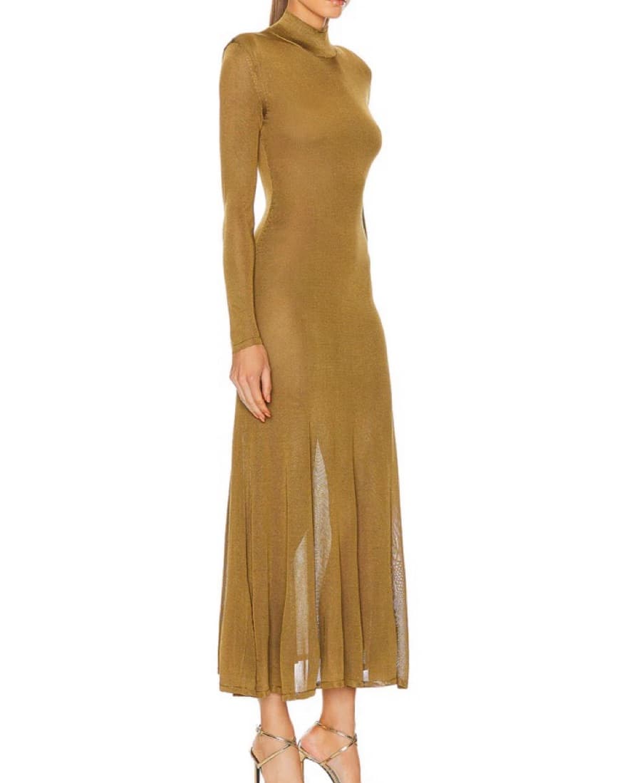 TOM FORD Viscose jersey turtleneck Dress - Image 6