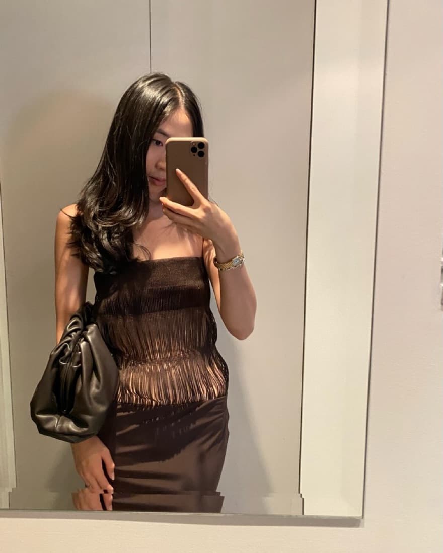 Christopher Esber Fringed Satin Dress - Image 3