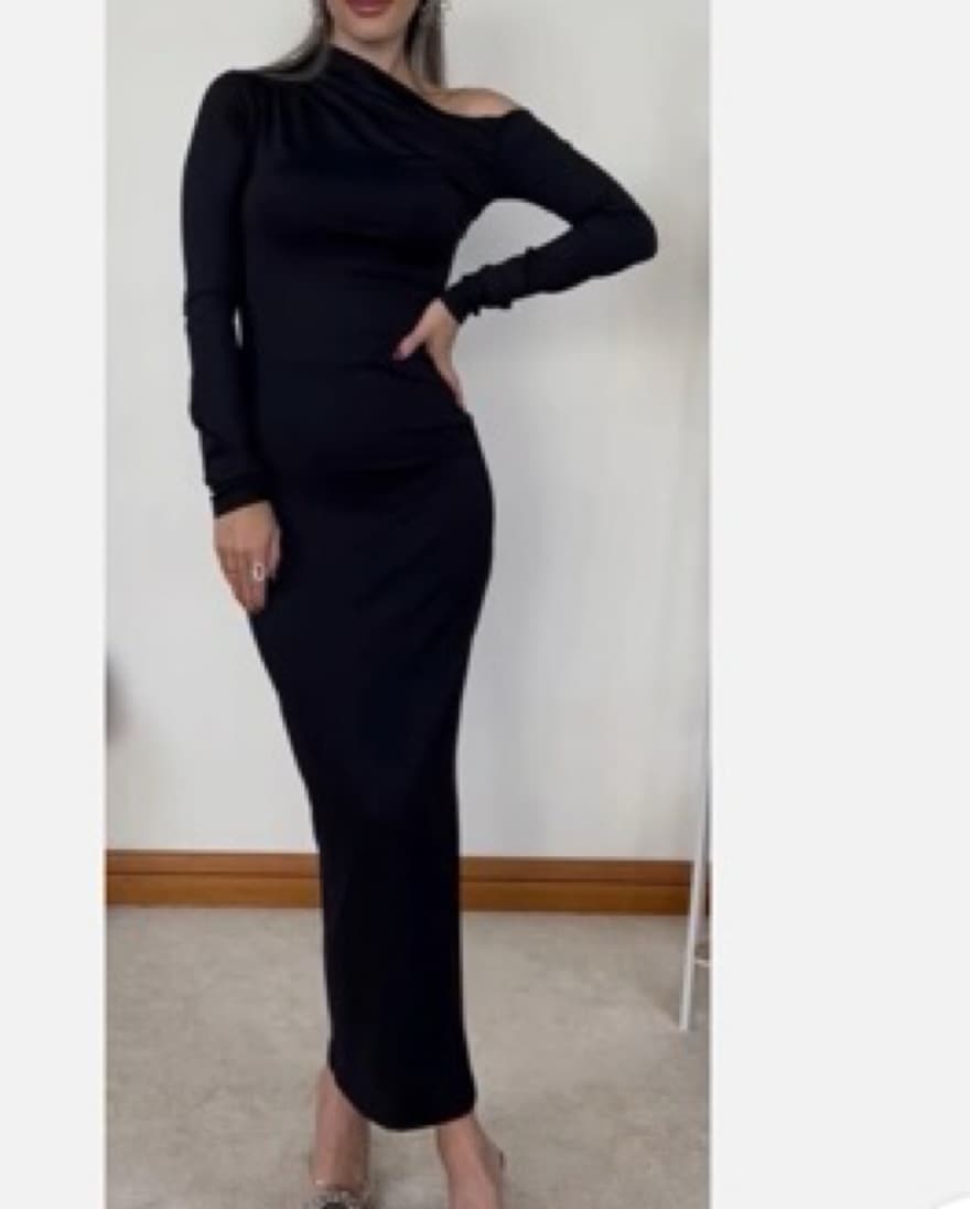 Zara ASYMMETRIC POLYAMIDE DRESS  - Image 4