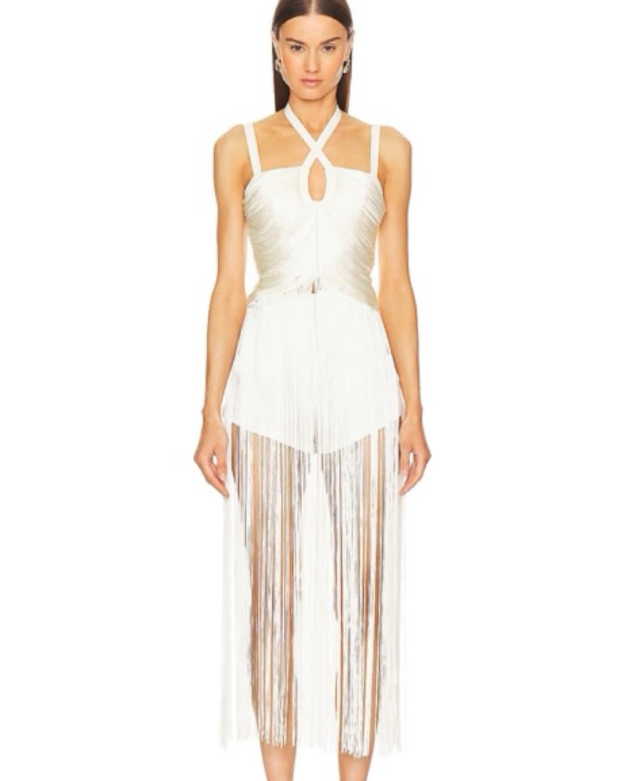 X REVOLVE Angelica Maxi Top in Ivory  - Image 2