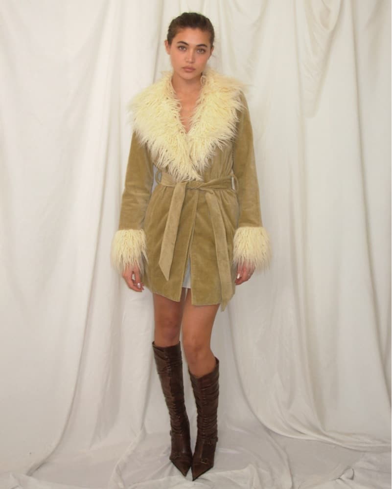 Penny Lane Coat With faux Fur - Image 4