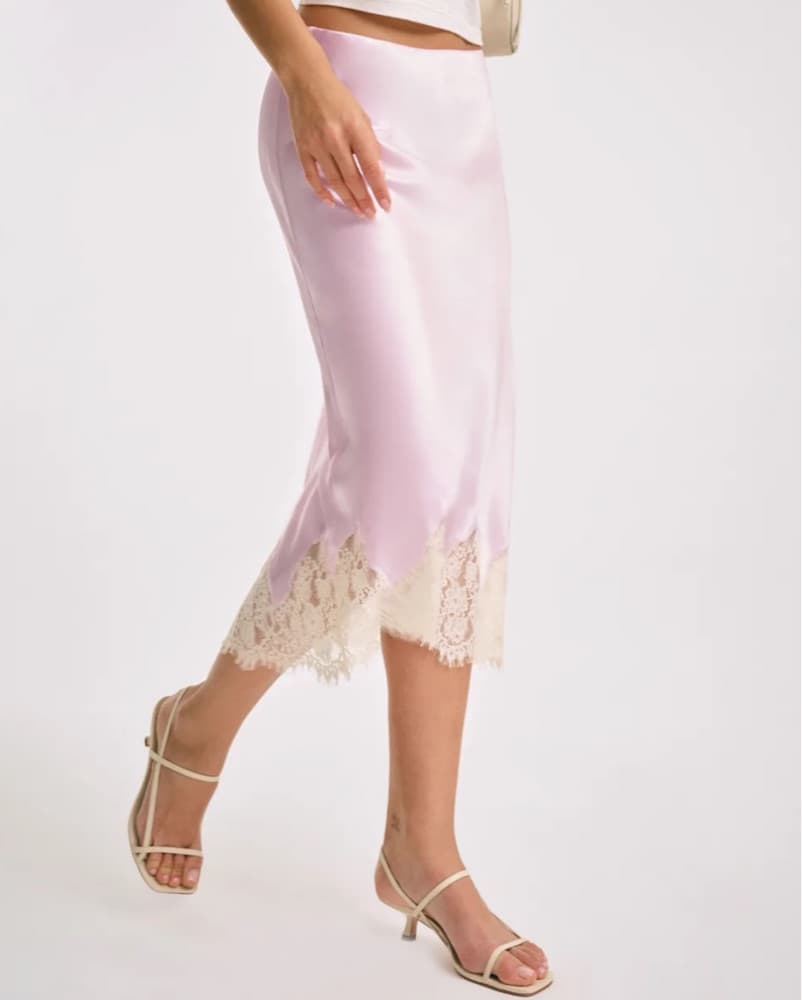 Reformation Carolina Silk Skirt  - Image 2