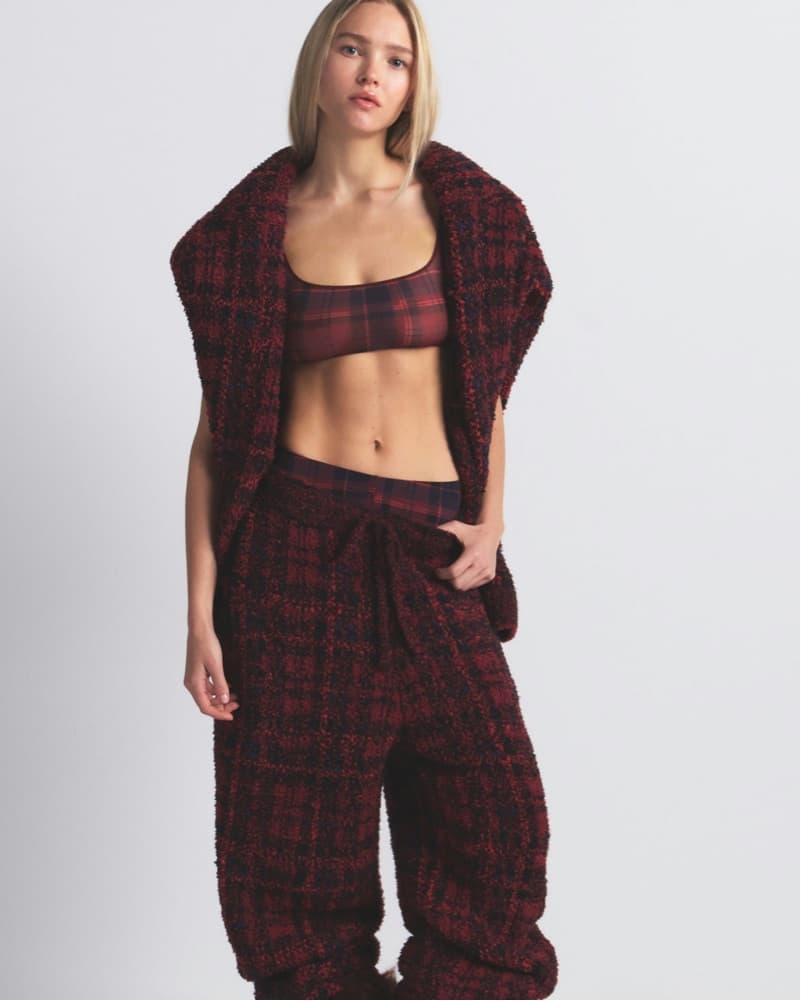Skims Plaid Milky Sheer Bra - Image 4