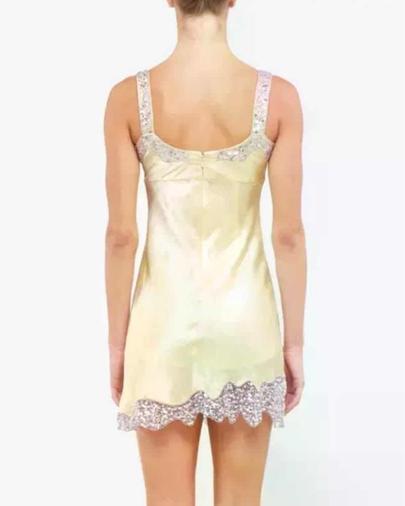 Asta Resort Yellow Mini Dress - Image 5