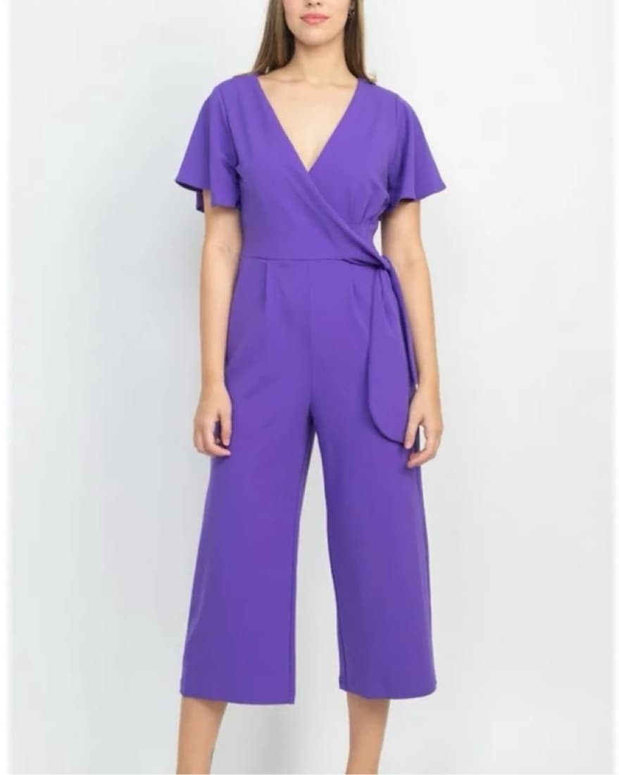 Tahari Purple Jumpsuit - Image 1