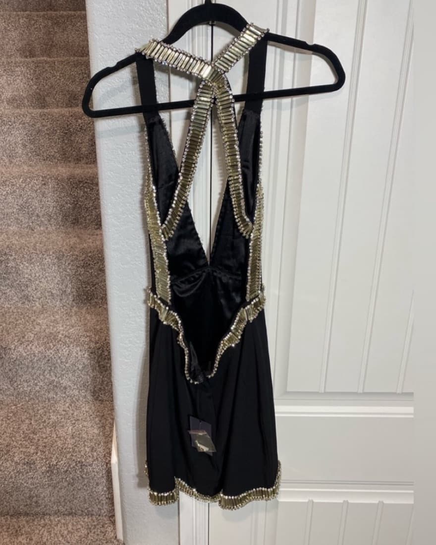 Sold Out NBD Tavi Plunge Cocktail Dress - Image 4