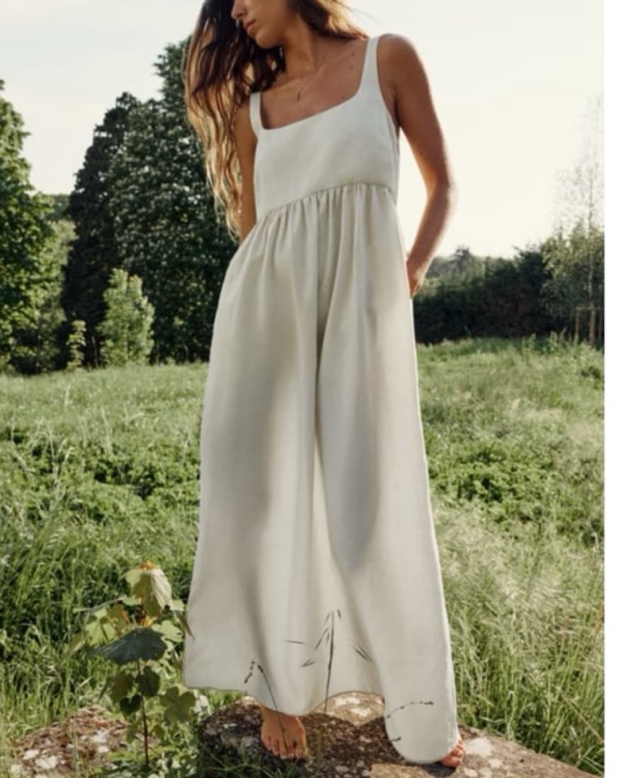 Zara Linen Blend Dress - Image 1