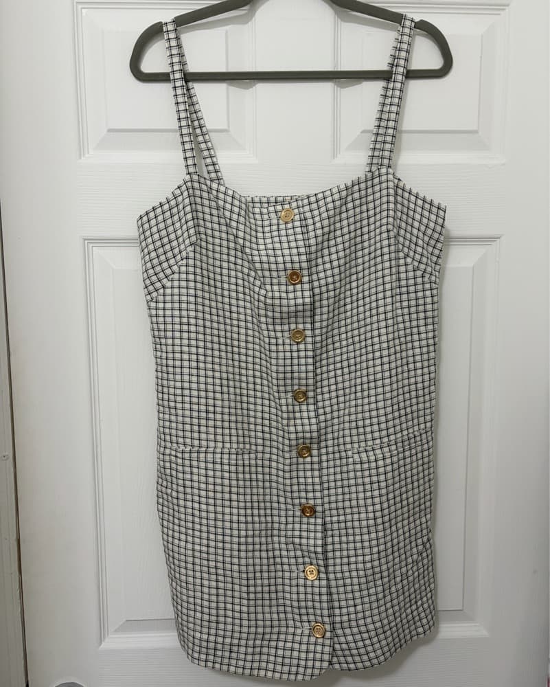 Classic Plaid Pinafore Dress - Image 1