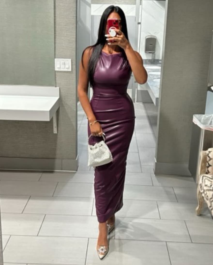 House of CB Sahara Faux Body Con Dress - Image 3