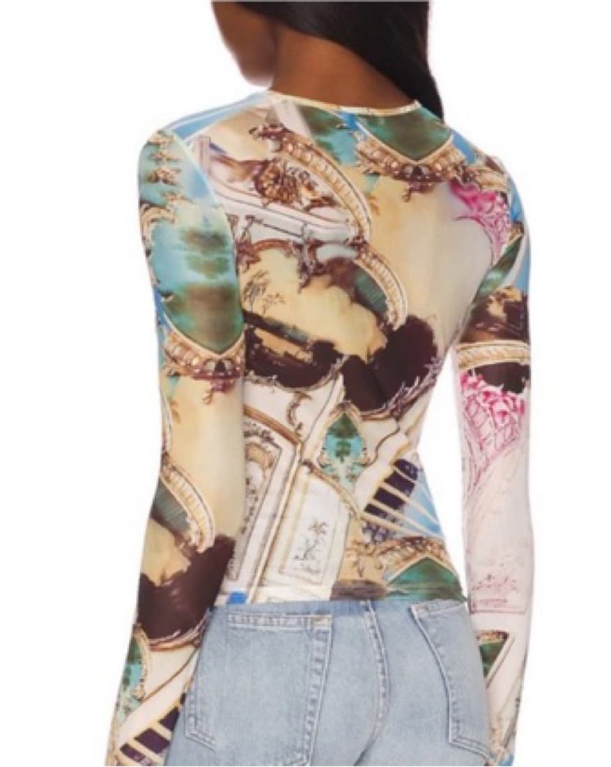 MIAOU X PALOMA LONG SLEEVE MESH T-SHIRT  - Image 4