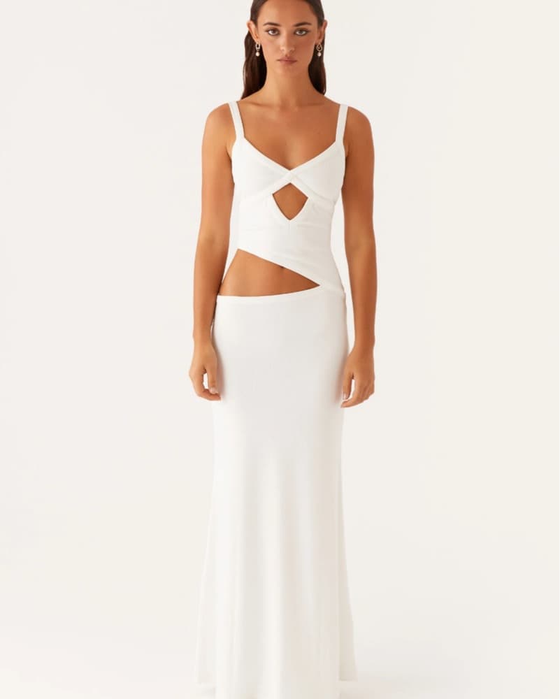 Jocelyn White Maxi Cut Out Dress  - Image 1