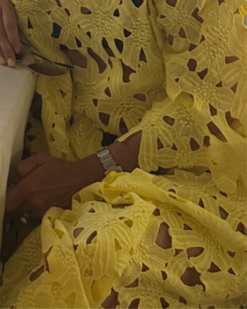 Vibrant Yellow Crochet Coverup  - Image 1