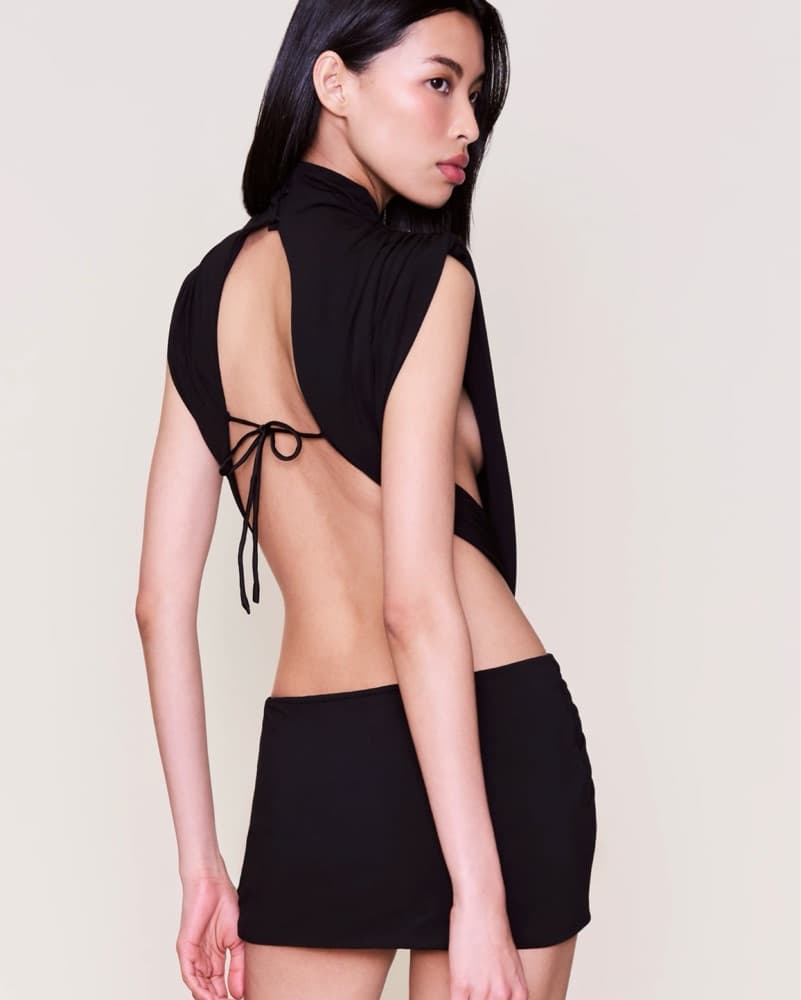 Guizio Shylay Black Mini Dress - Image 3