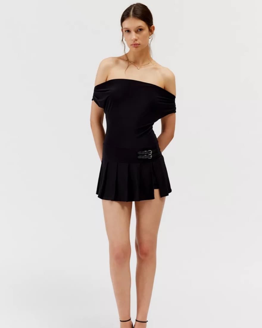 BlackOff The Shoulder Romper Dress  - Image 2