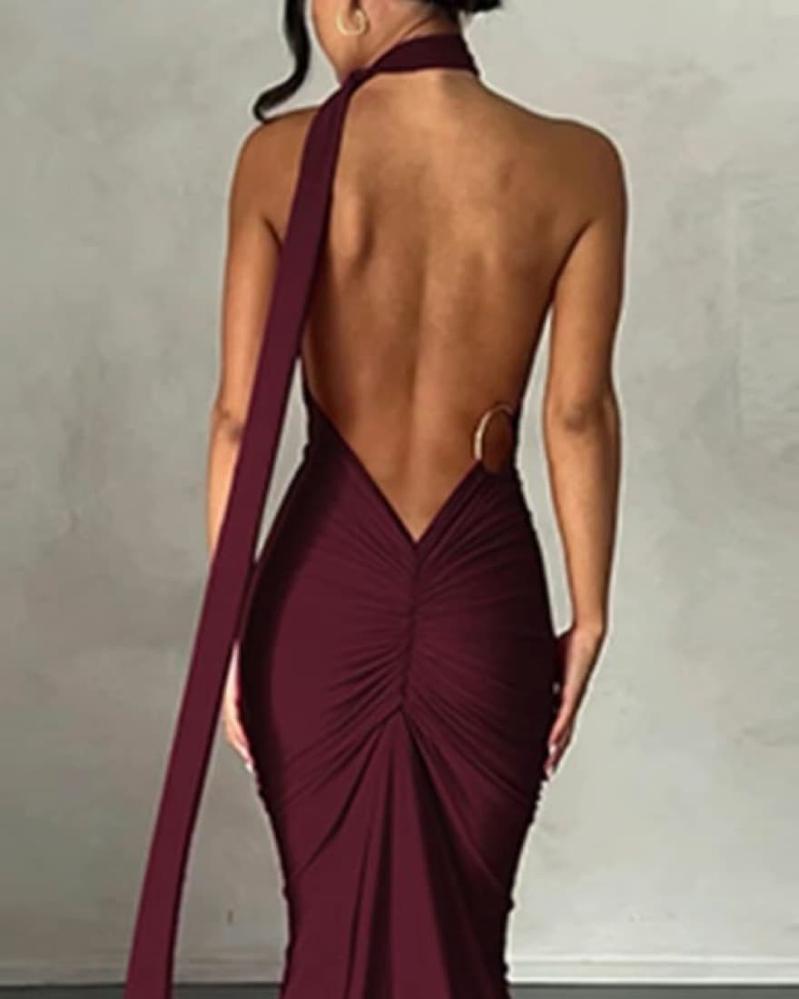 Red Wedding Formal Guest Dress - Image 1