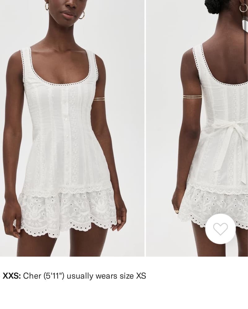 danielle guizio eyelet mini dress - Image 2