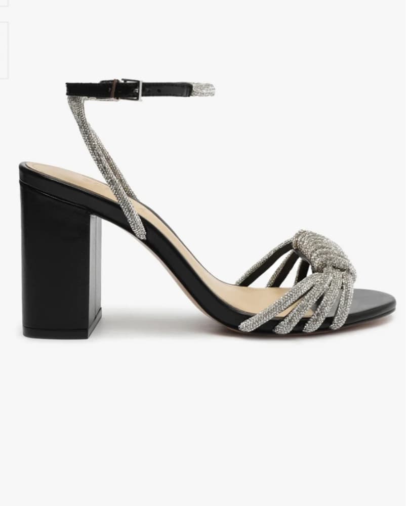 Schutz Jewell Block Leather Sandal - Image 4