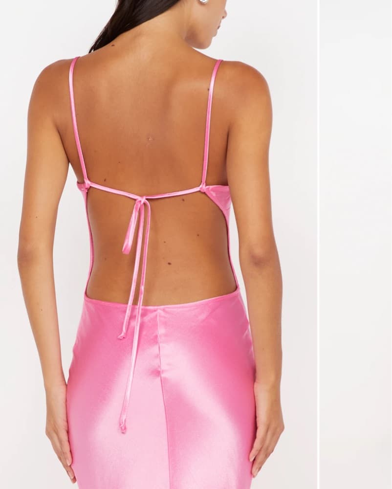 Bec + Bridge Pink Satin Dress - Image 2