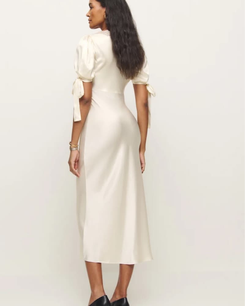 Reformation Stella Silk Dress - Image 3