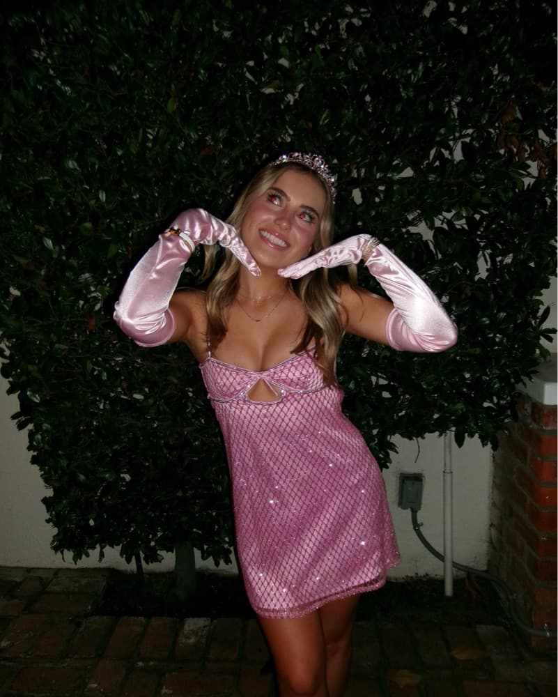 For Love And Lemons Glitter Slip Dress - Image 3