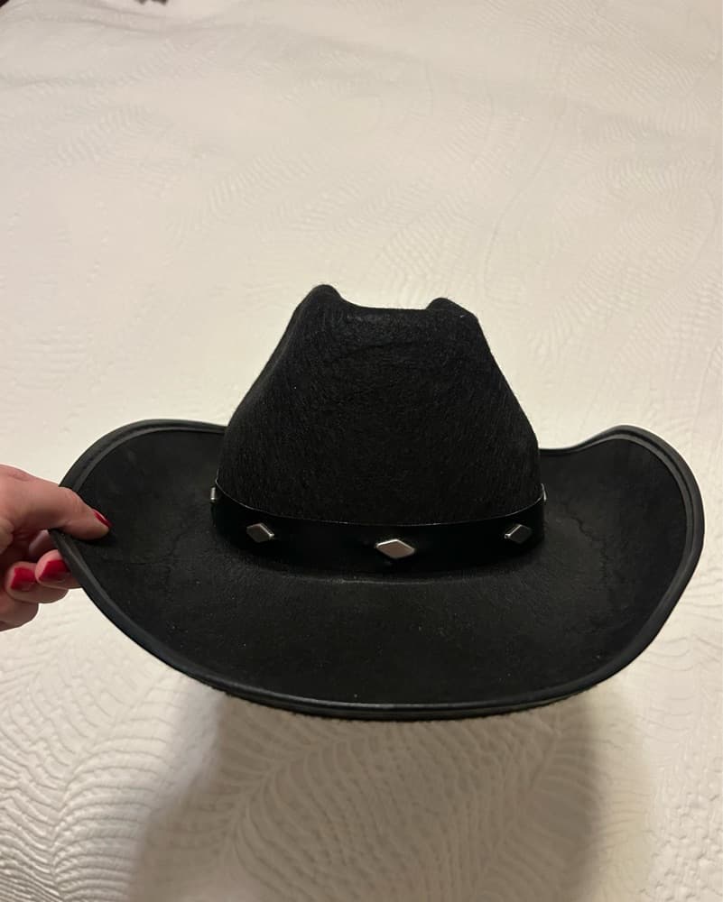 Black Cowboy Hat - Image 3