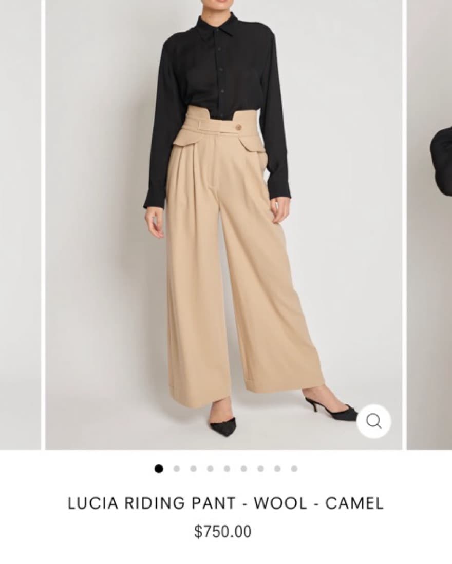 Camel Wool Riding Pants m - Image 1