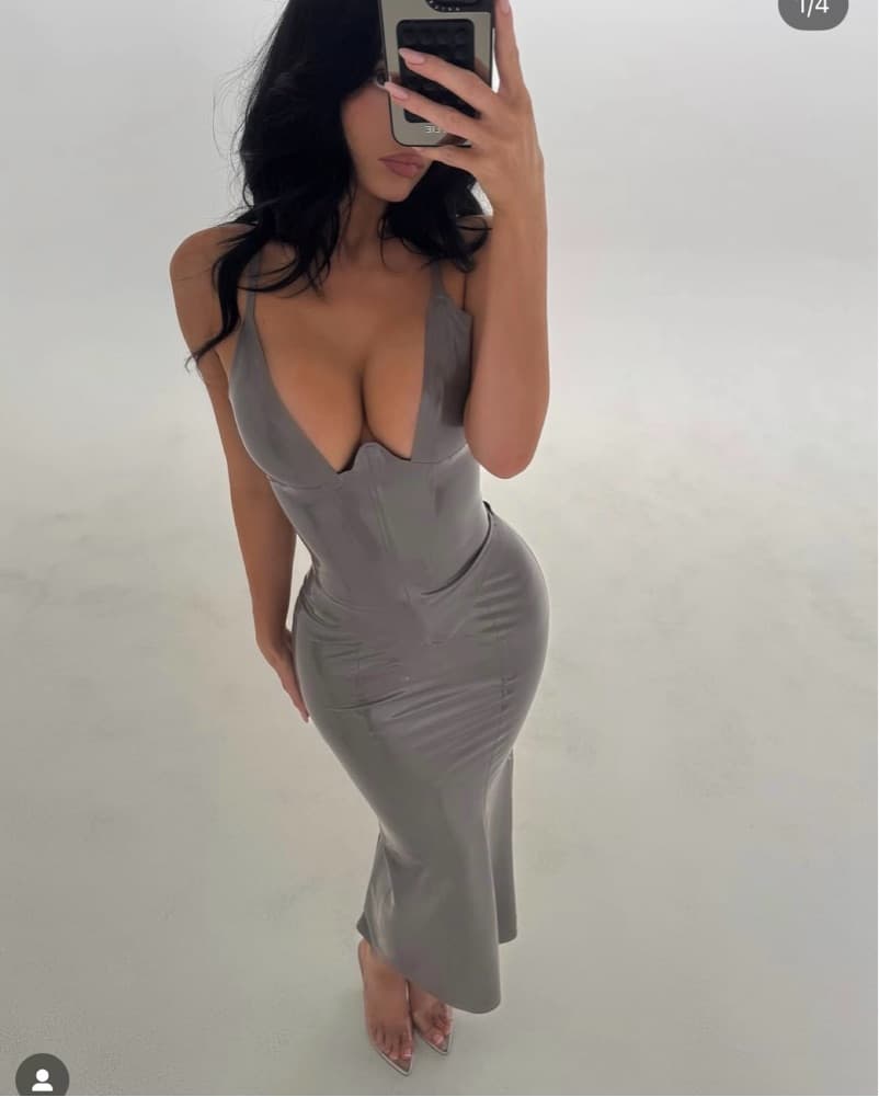 Khy X Postergirl Latex Skirt Set  - Image 1